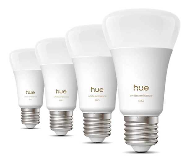 Philips Hue Inteligentna żarówka White Ambience A60 E27 - 810lm (4sz.) - 1490231 - zdjęcie 2